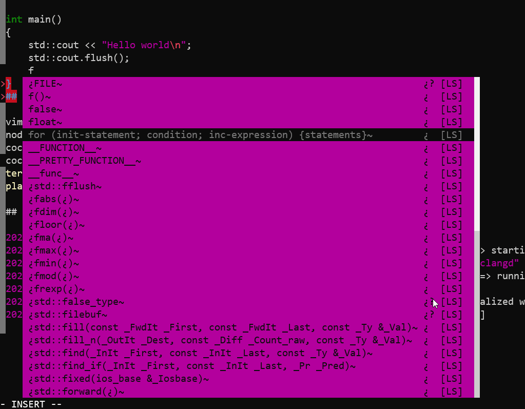 Completion window flickers hard in vim but normal in nvim · Issue #8131 ...