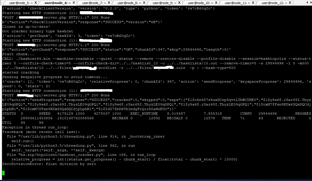 Divide By Zero in Python Agent · Issue 458 · hashtopolis/server · GitHub