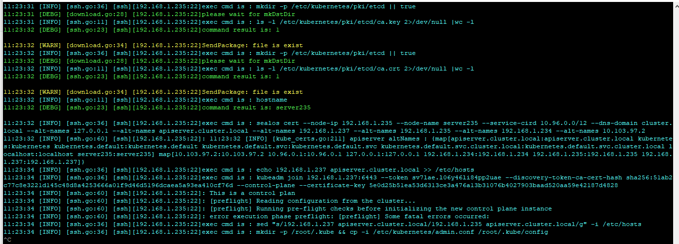 sealos使用命令加入master节点时会卡住，导致节点无法加入 · Issue #305 · labring/sealos · GitHub