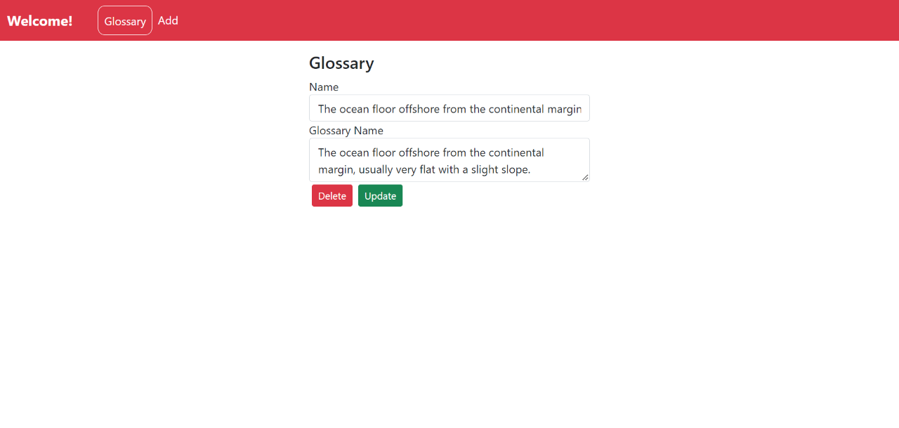 GitHub - rajinikumar/glossary-fe-angular