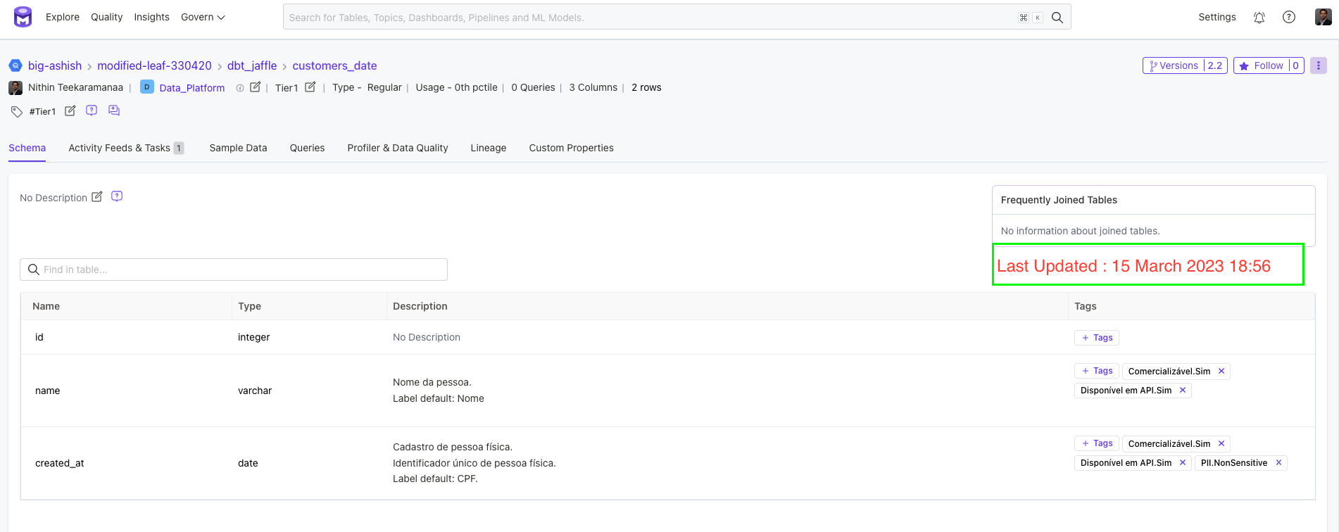 Last Update time for data assets · Issue #10607 · open-metadata ...