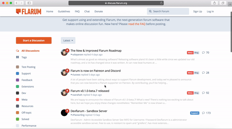 Post count sidebar issues · Issue #1279 · flarum/framework · GitHub