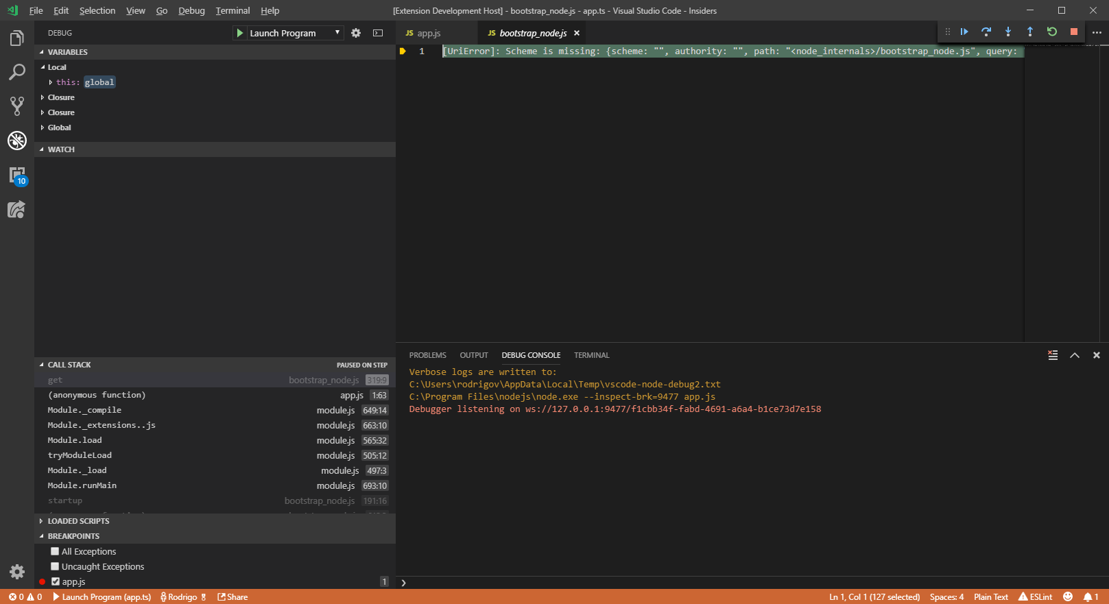 Debug: always use scheme when creating uris · Issue #60667 · microsoft ...