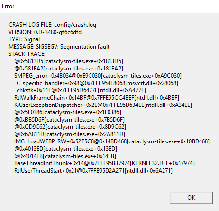 Crash during sleeping · Issue #30994 · CleverRaven/Cataclysm-DDA · GitHub