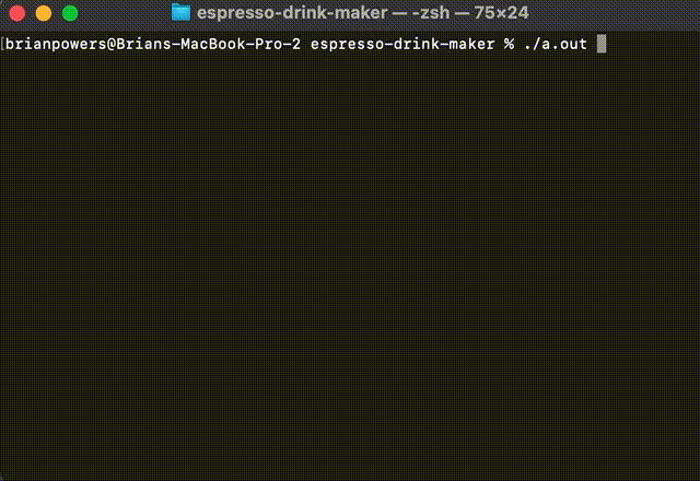 GitHub - brian-pow/espresso-drink-maker · GitHub