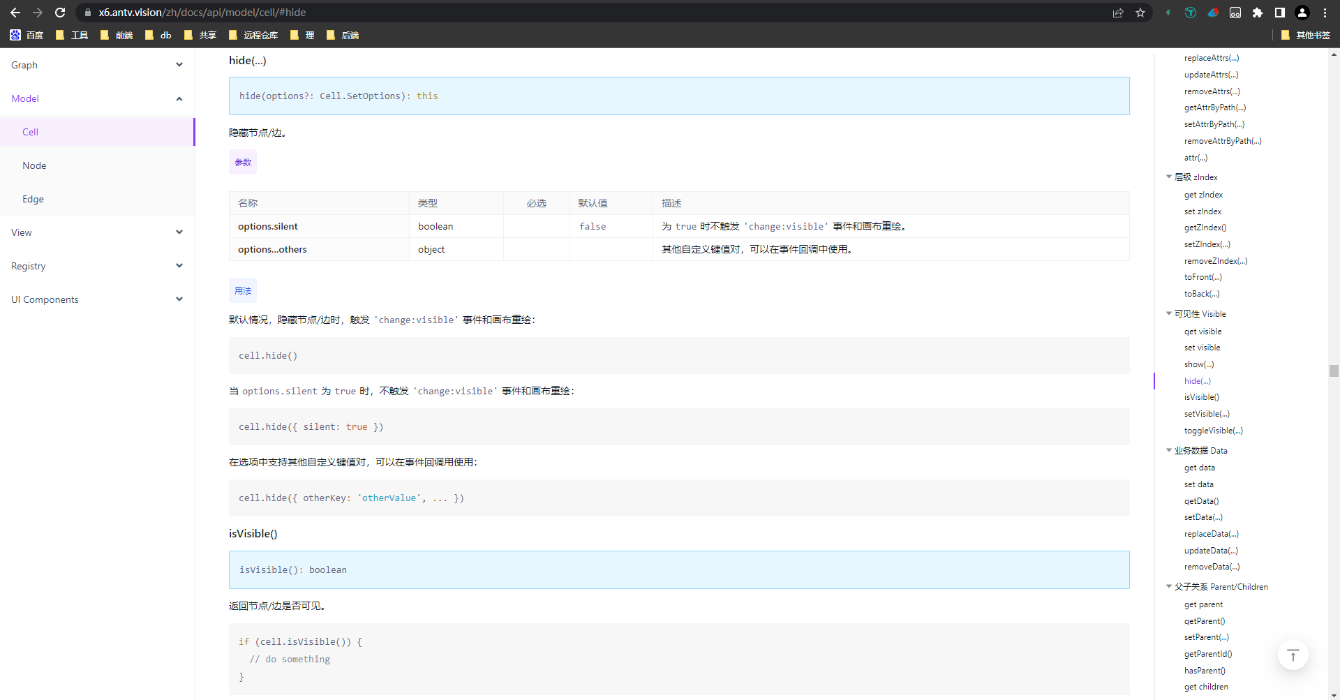期望提供隐藏节点的能力 · Issue #1897 · antvis/X6 · GitHub