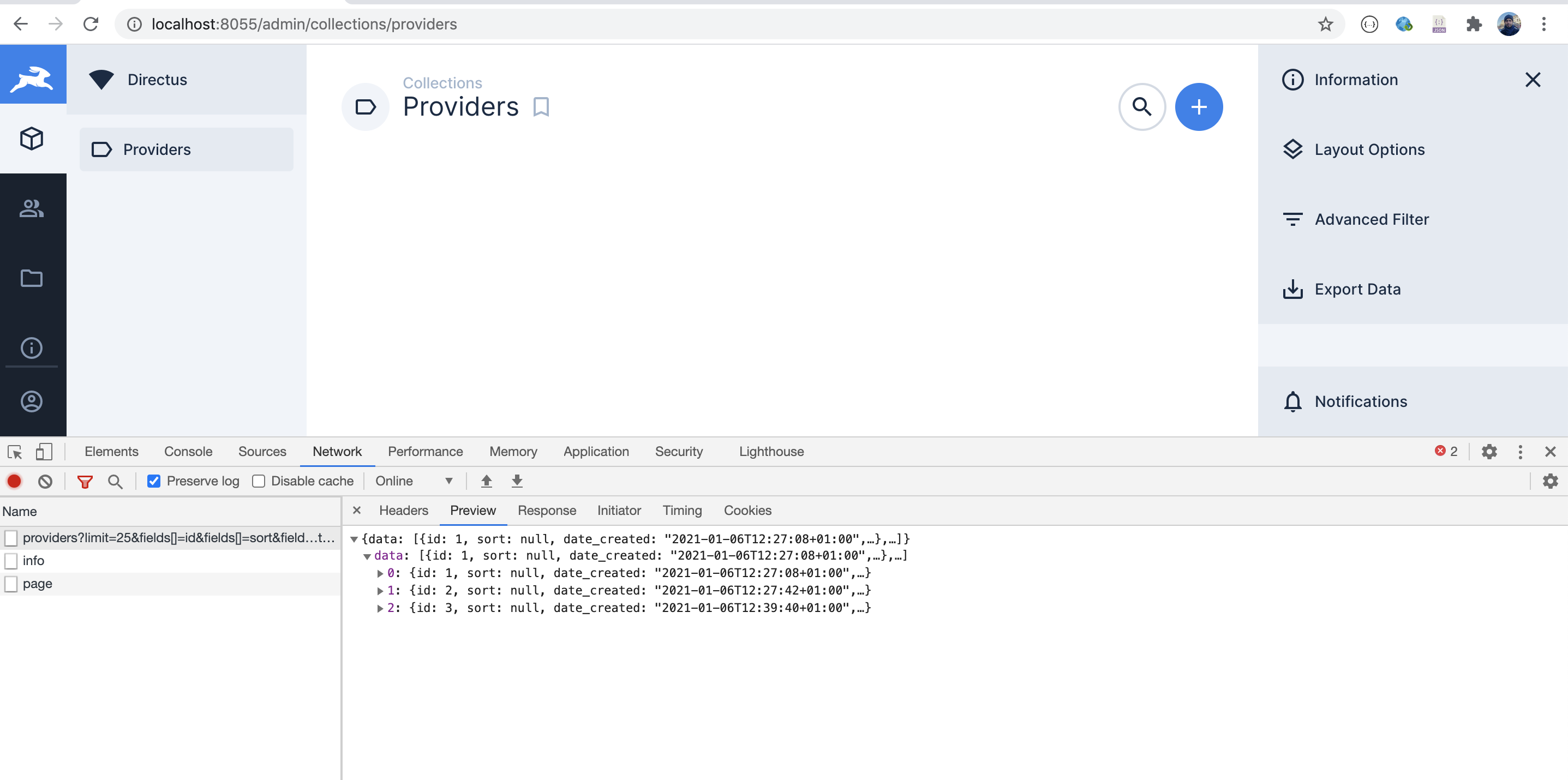 Collection page is empty · Issue #3595 · directus/directus · GitHub