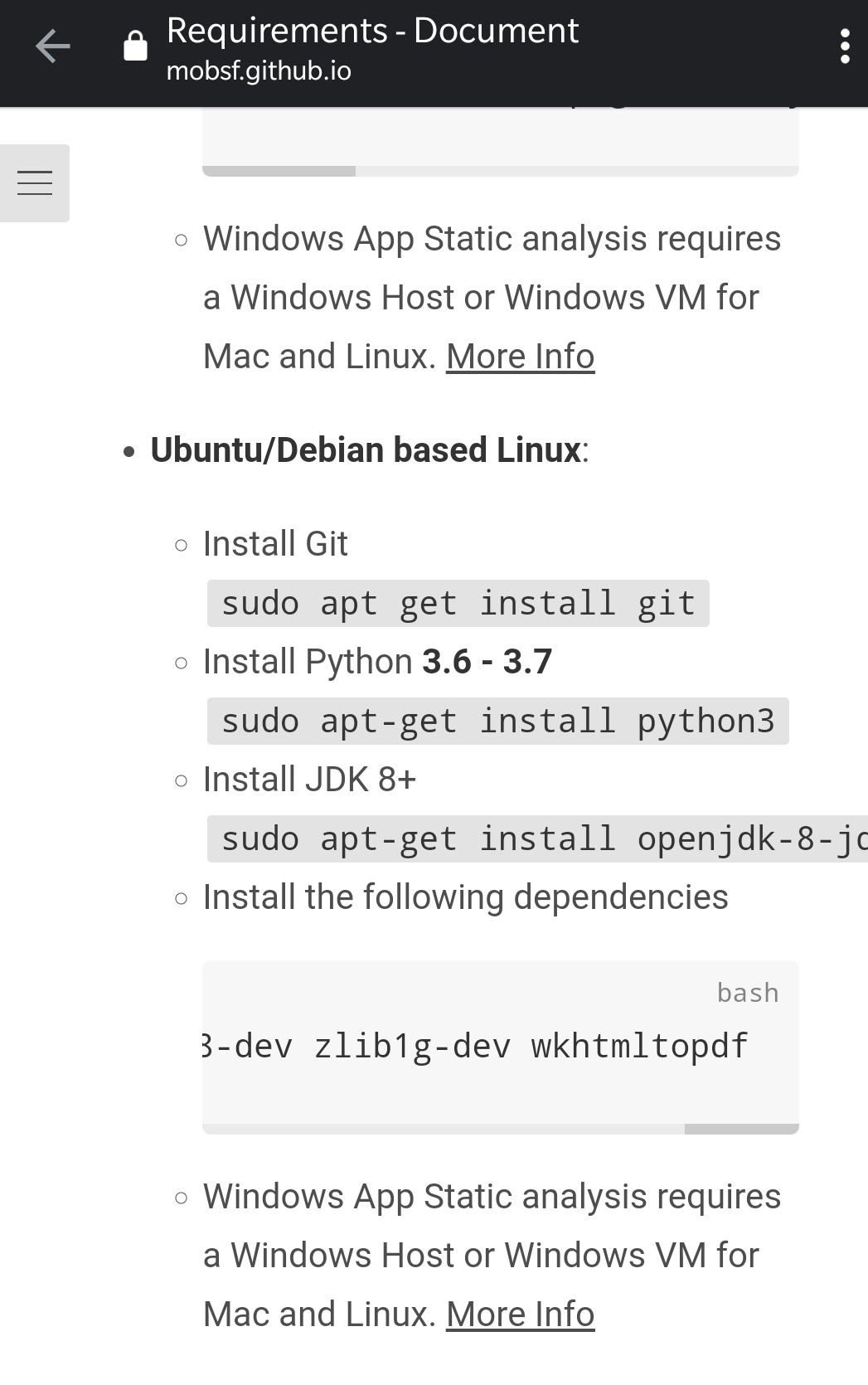 No check if virtualenv was created in setup.sh · Issue #1091 ·  MobSF/Mobile-Security-Framework-MobSF · GitHub