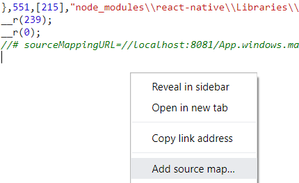 Sourcemaps broken on vnext template · Issue #2482 · microsoft/react ...