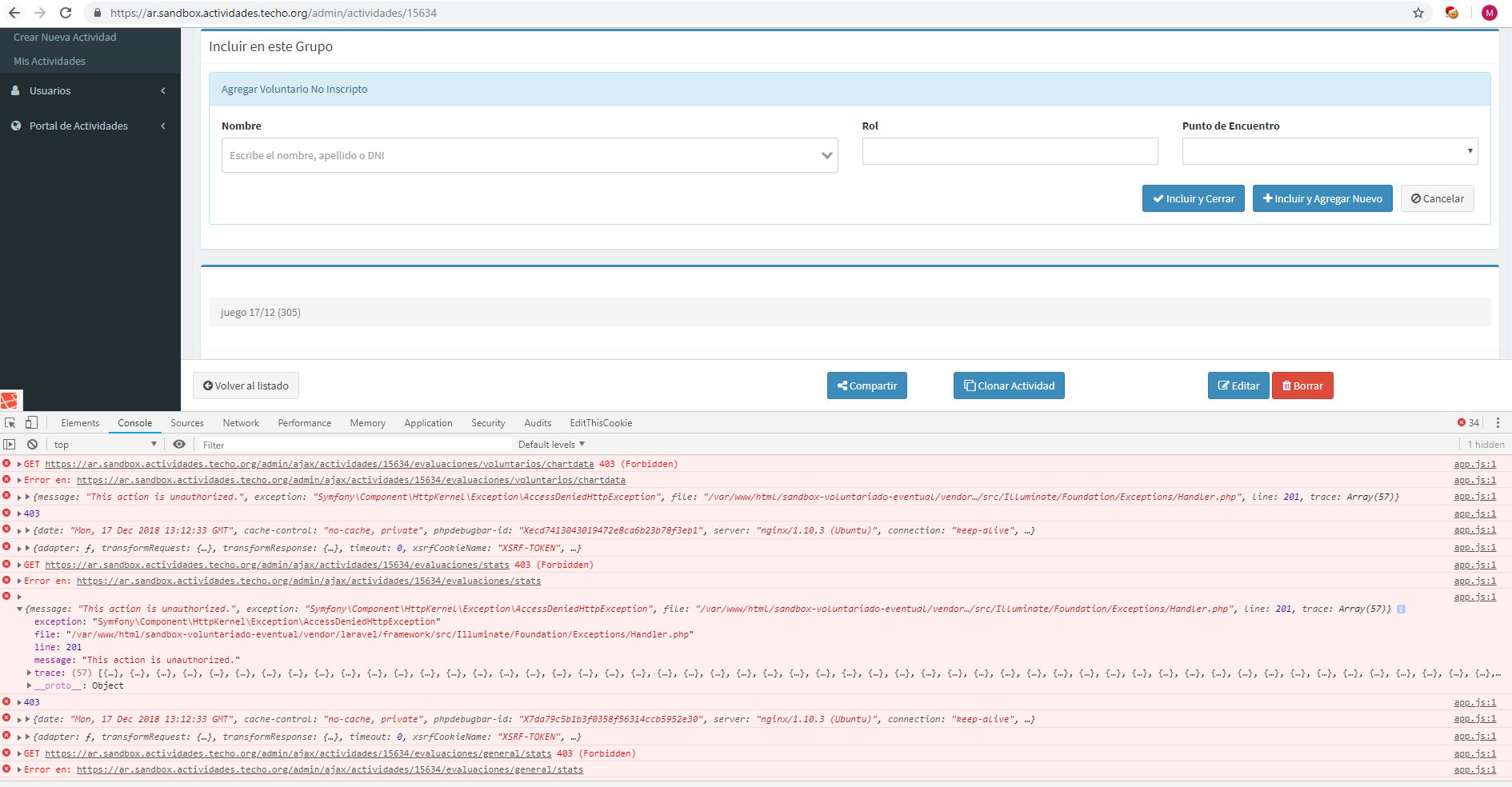 20181217 - me logueo como coordinador - grupos - punto de encuentro esta vacio 292