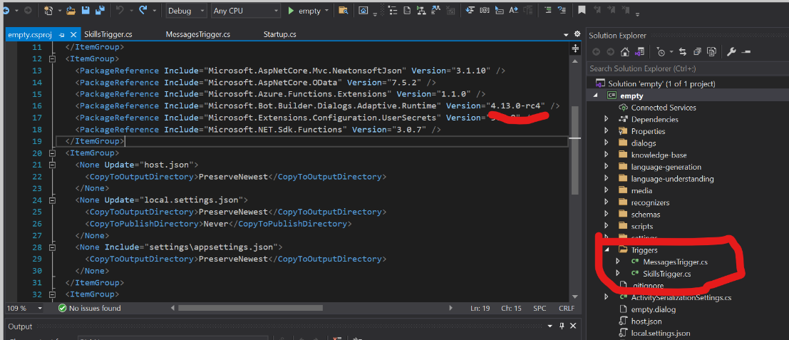 dotnet functions template outputs a controller, not triggers · Issue ...