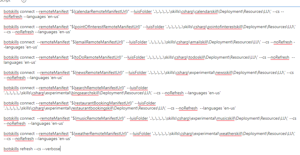 [Botskills] Allow for chaining multiple skills to connect in a single ...