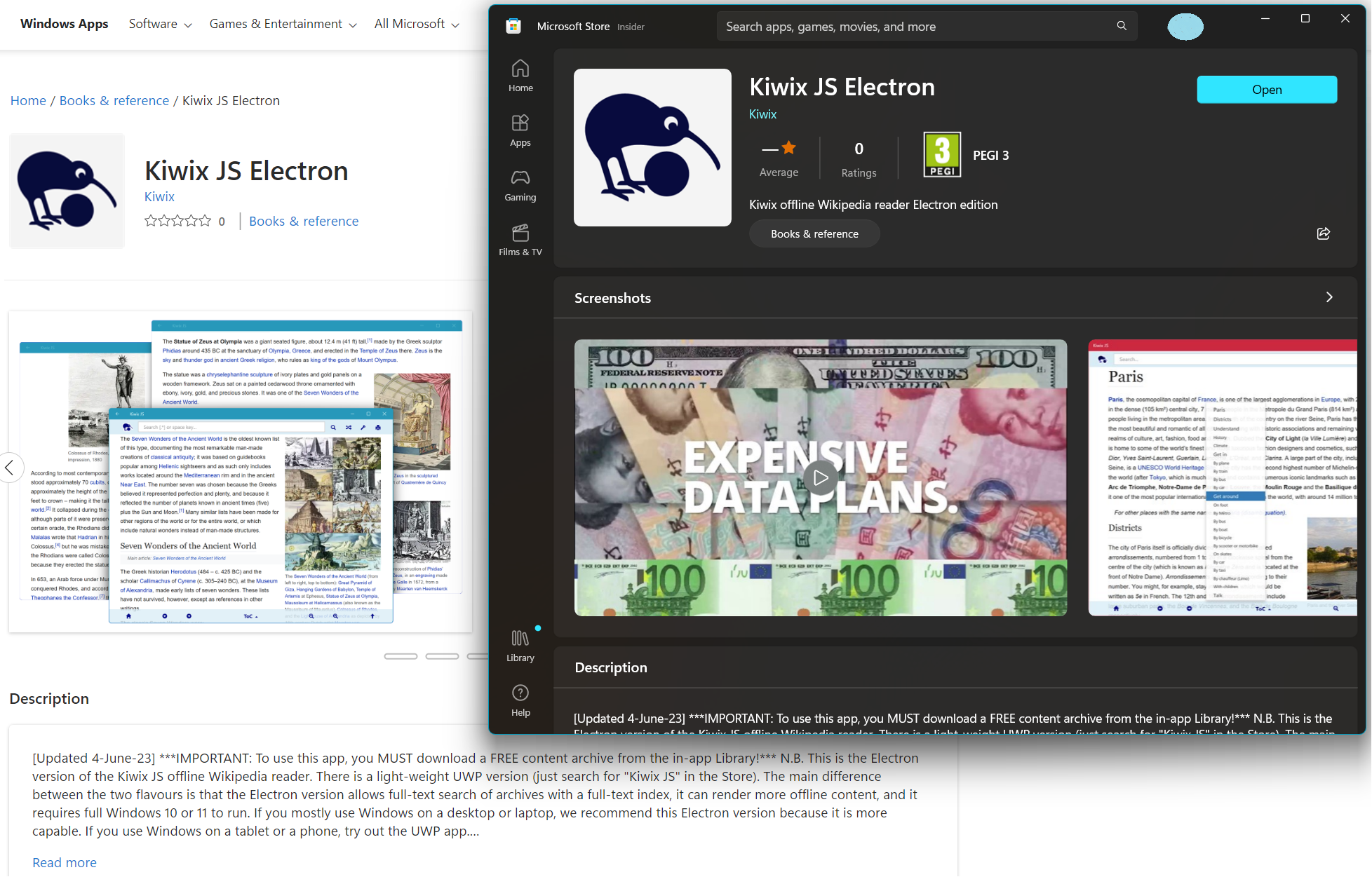 Distribute Electron app via Microsoft Store · Issue 329 · kiwix/kiwix