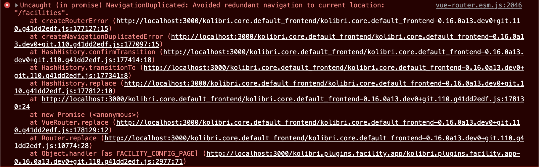sidenav not working in special cases, triggered by facility plugin ...