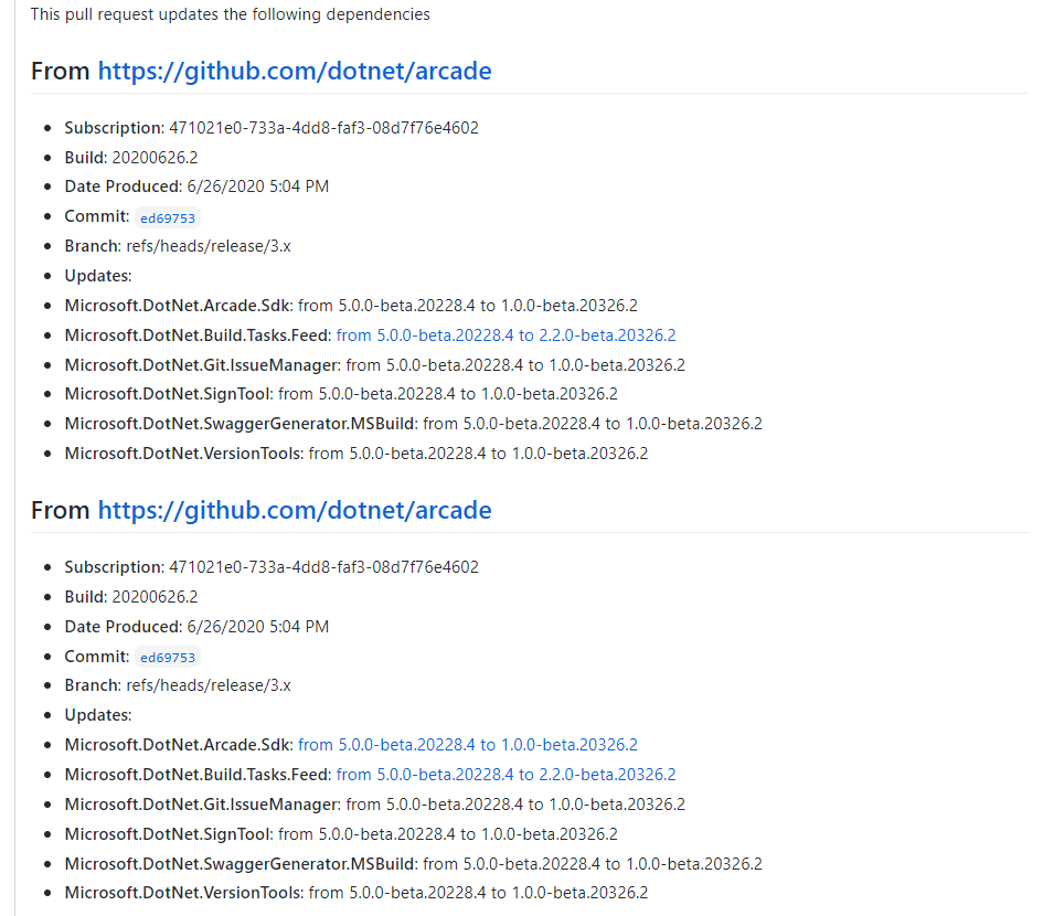 [darc/maestro+++] Add the changes in repos to the dependency updates ...