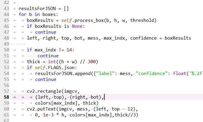 How to show one label only even though it detects all the objects ...