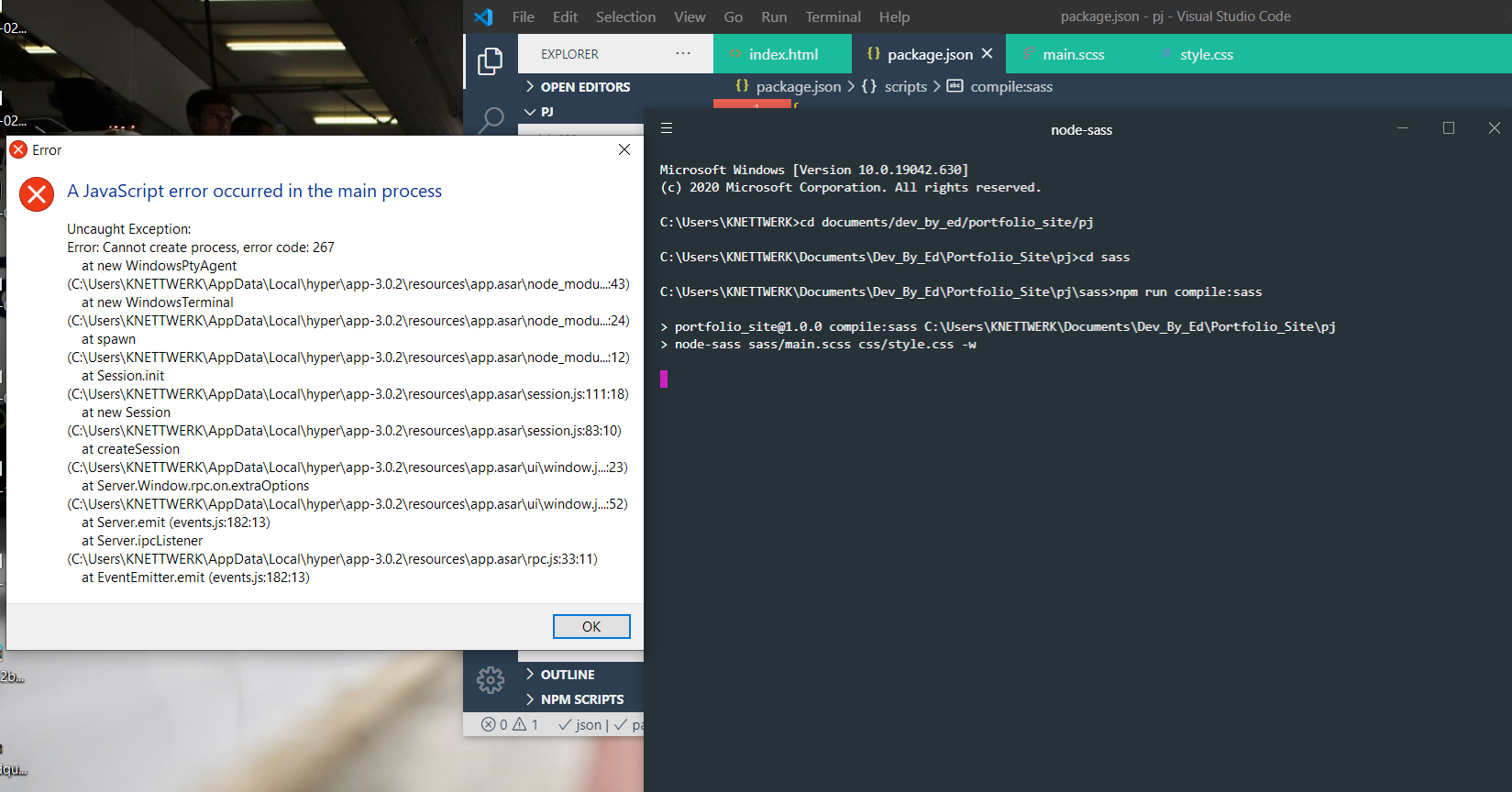 Kicked out - JS error · Issue #5111 · vercel/hyper · GitHub