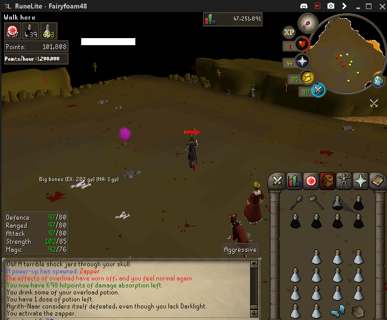 Add Points Per Hour marker at NMZ · Issue 6268 · runelite/runelite