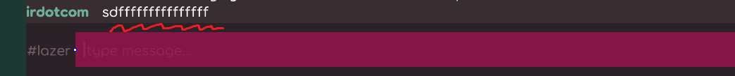 Small gap between chat history and textbox doesn't absorb mouse wheel ...