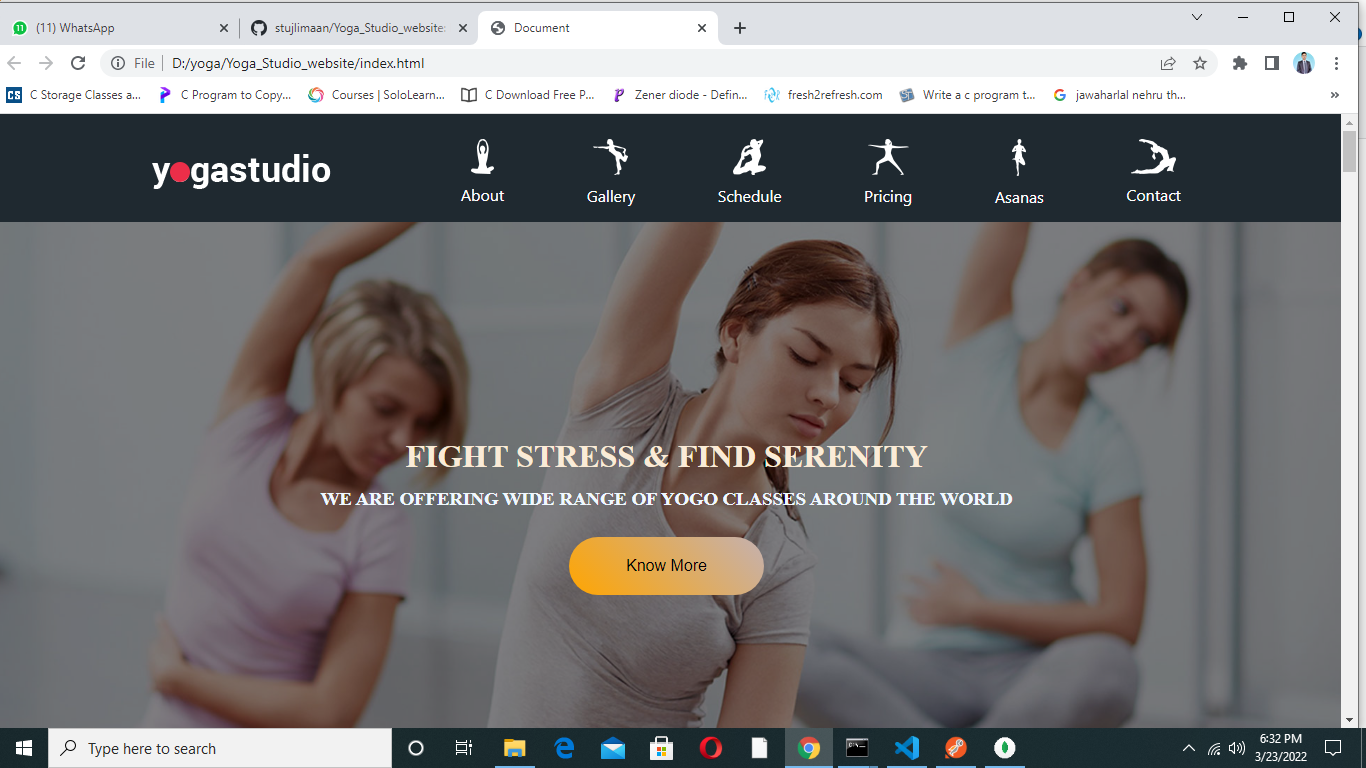 GitHub - stujlimaan/Yoga_Studio