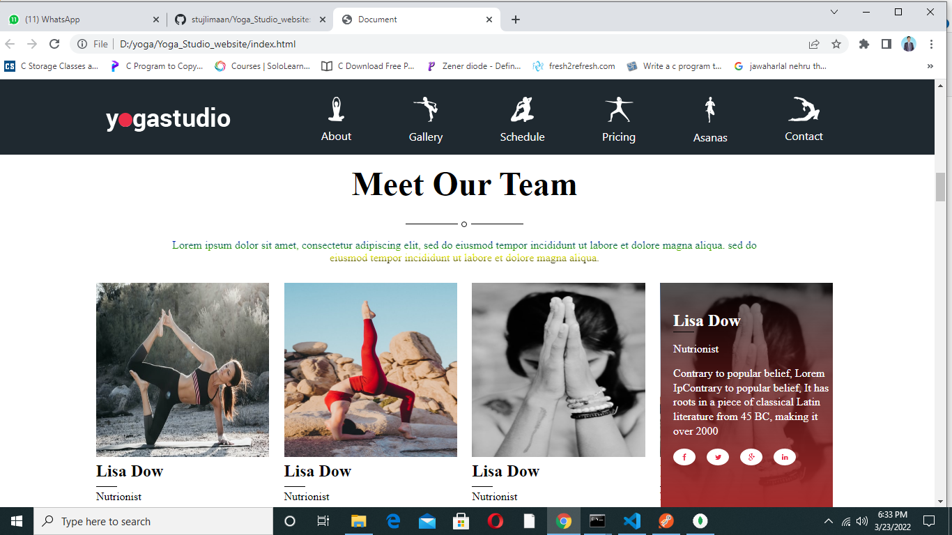 GitHub - stujlimaan/Yoga_Studio
