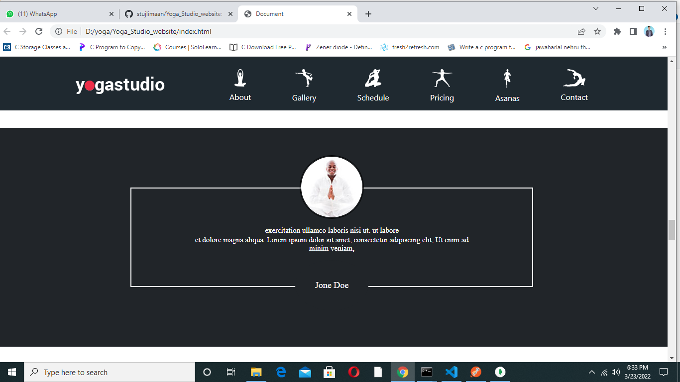 GitHub - stujlimaan/Yoga_Studio