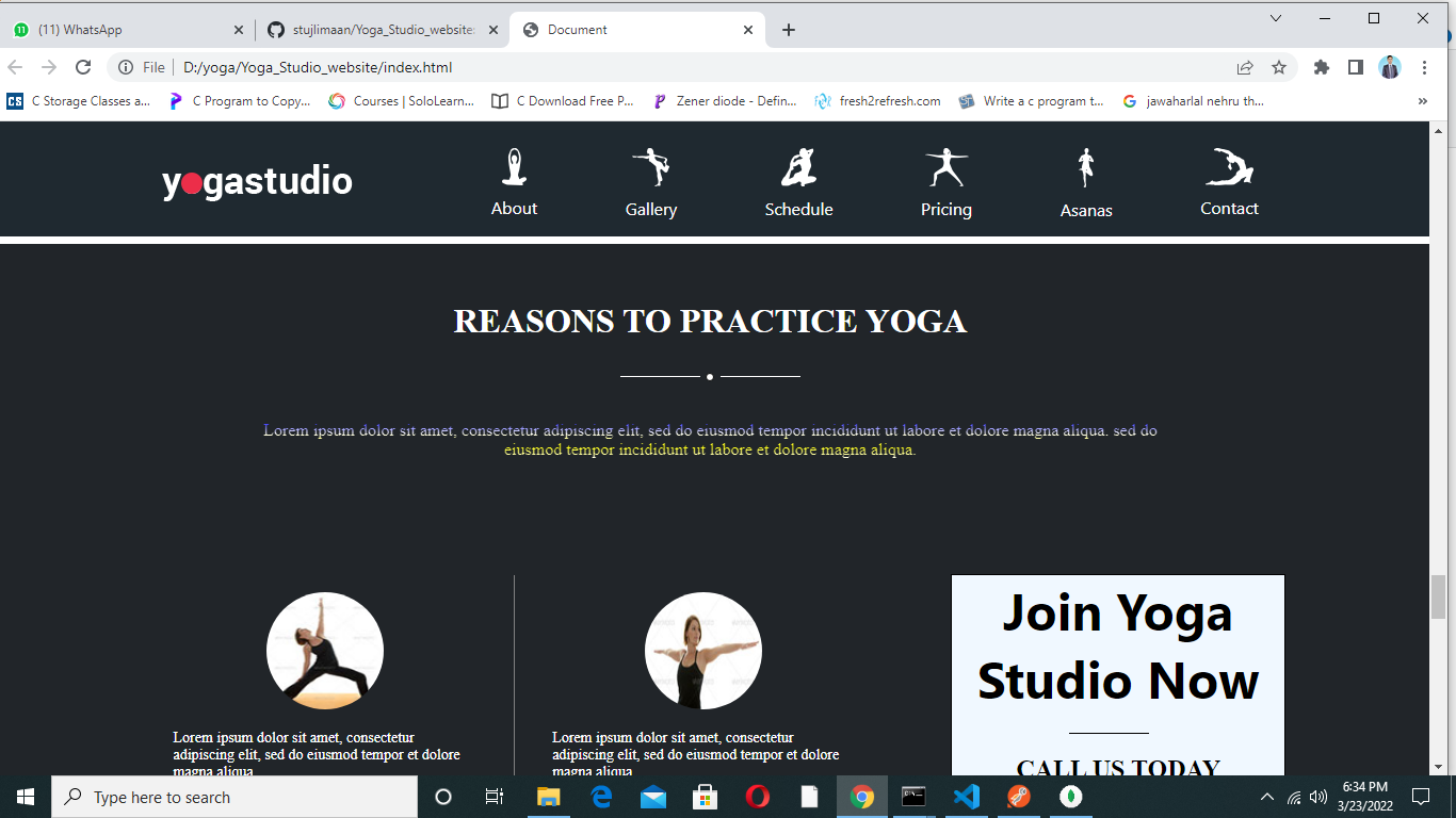 GitHub - stujlimaan/Yoga_Studio