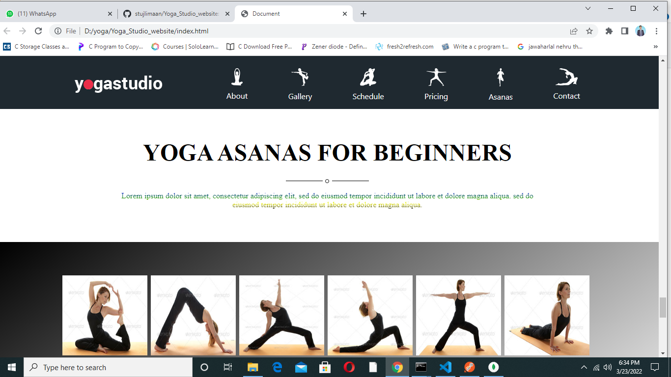 GitHub - stujlimaan/Yoga_Studio