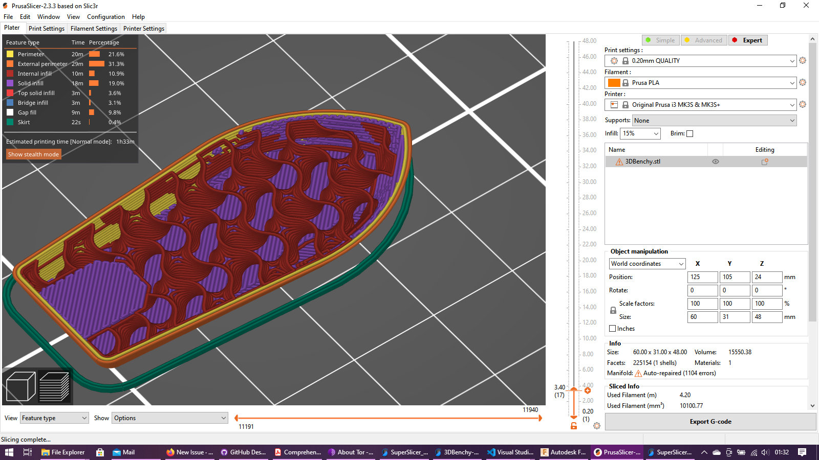 'Ensure vertical shell thickness' causes solid infil layers · Issue ...