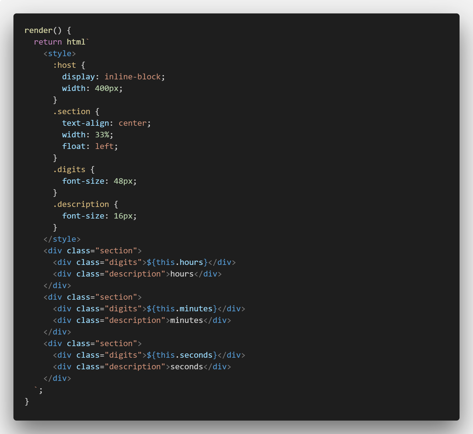 HTML syntax coloring w/VSCode · Issue #231 · lit/lit-element · GitHub
