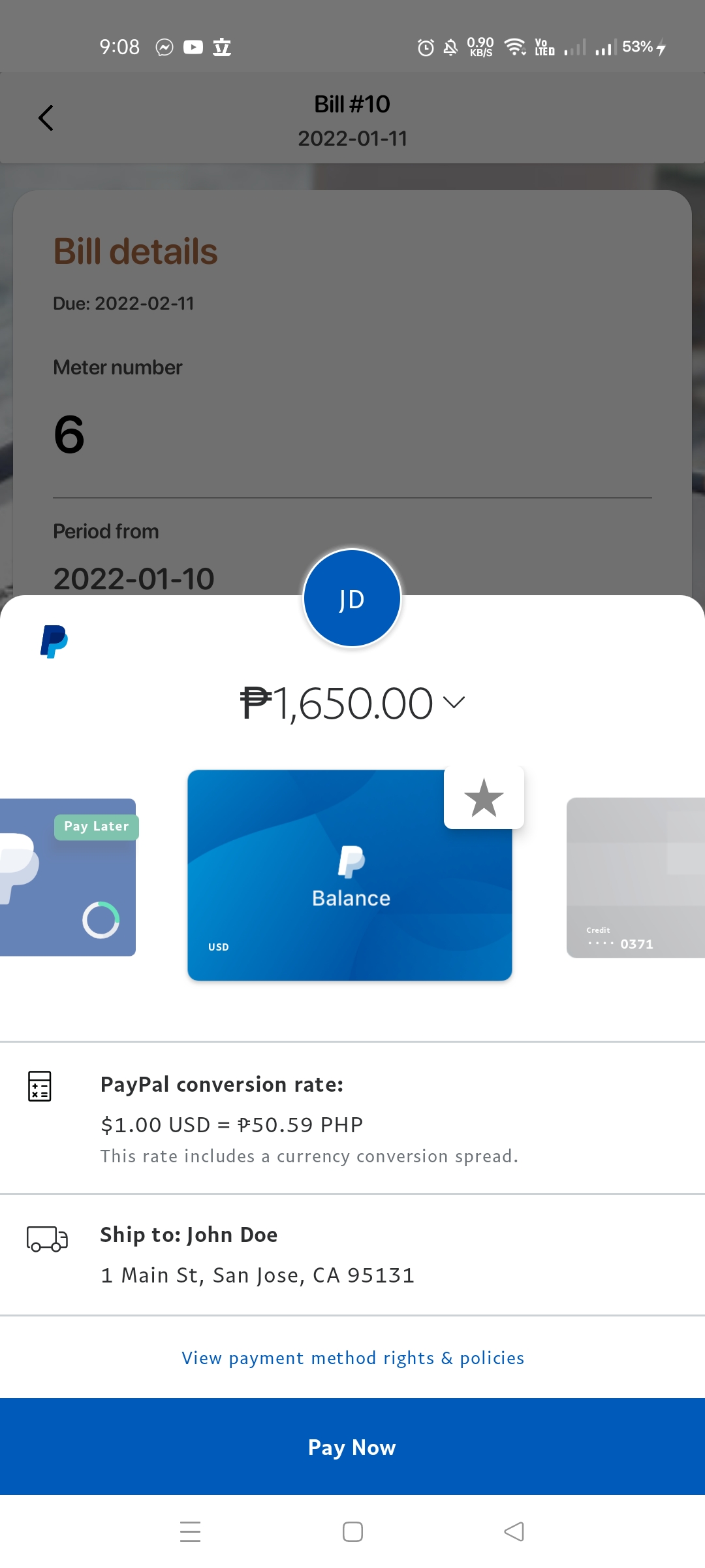Android Utility Billing Management System screenshot 13