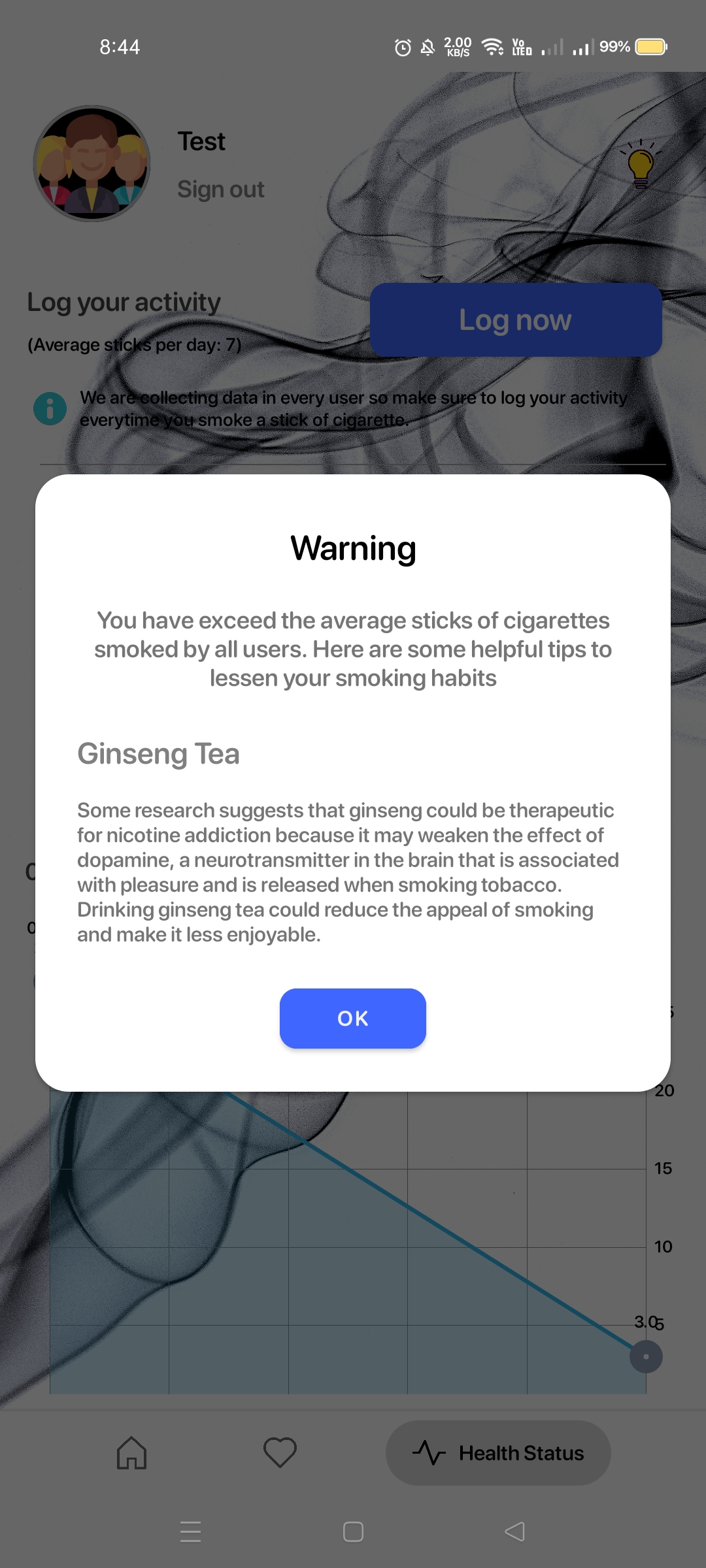 eCigs - Into E-Cigs Vaping Information and Transition Decision Support System screenshot 11