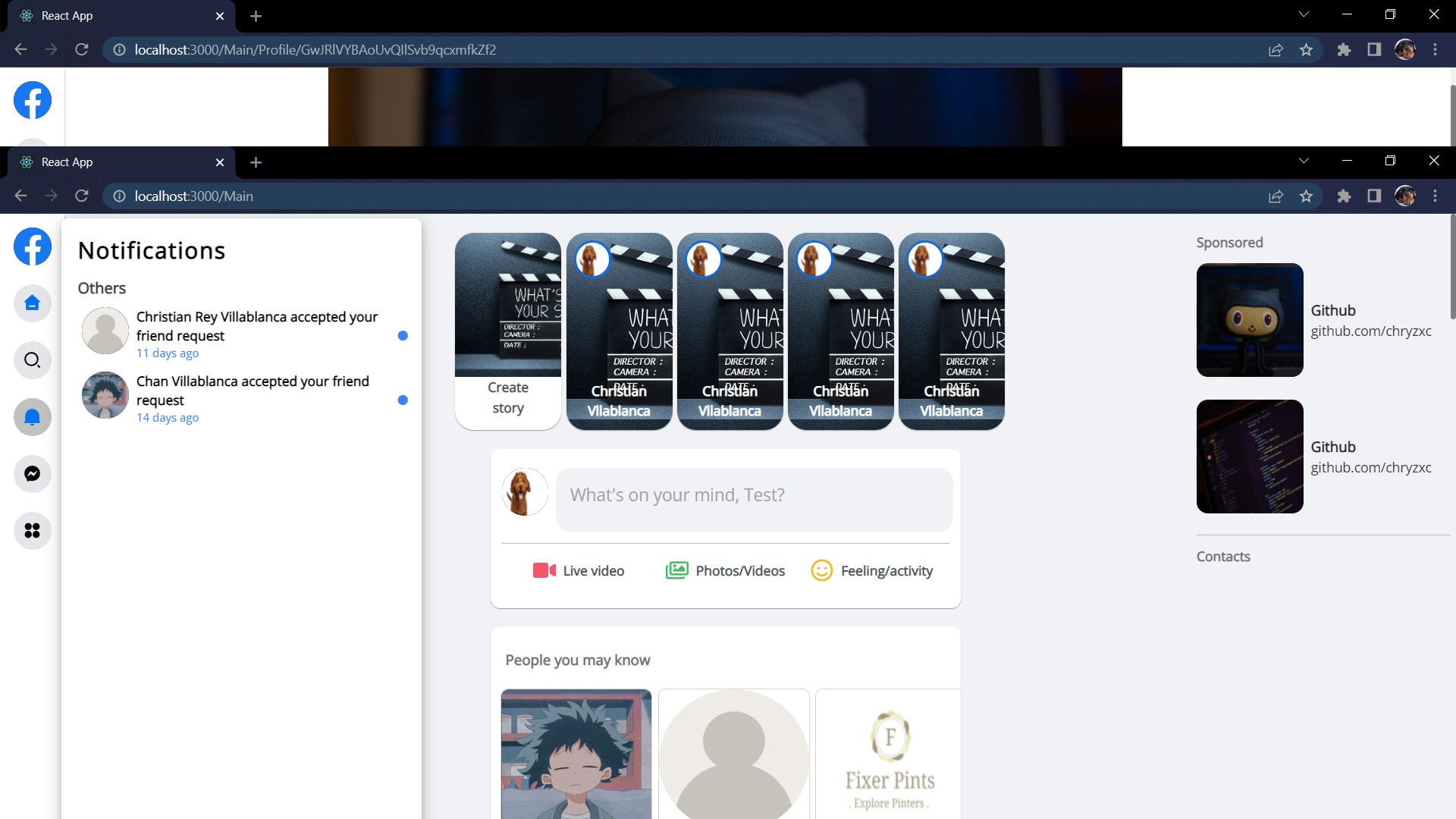GitHub - chryzxc/fishbook_reactjs: Facebook Web Clone
