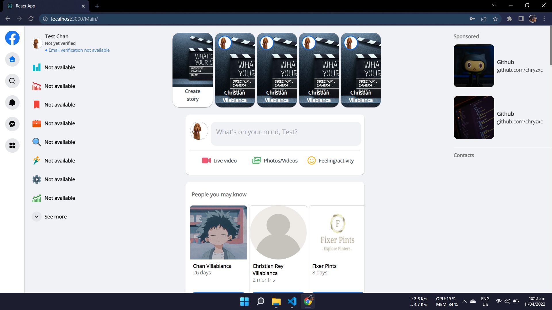 GitHub - chryzxc/fishbook_reactjs: Facebook Web Clone