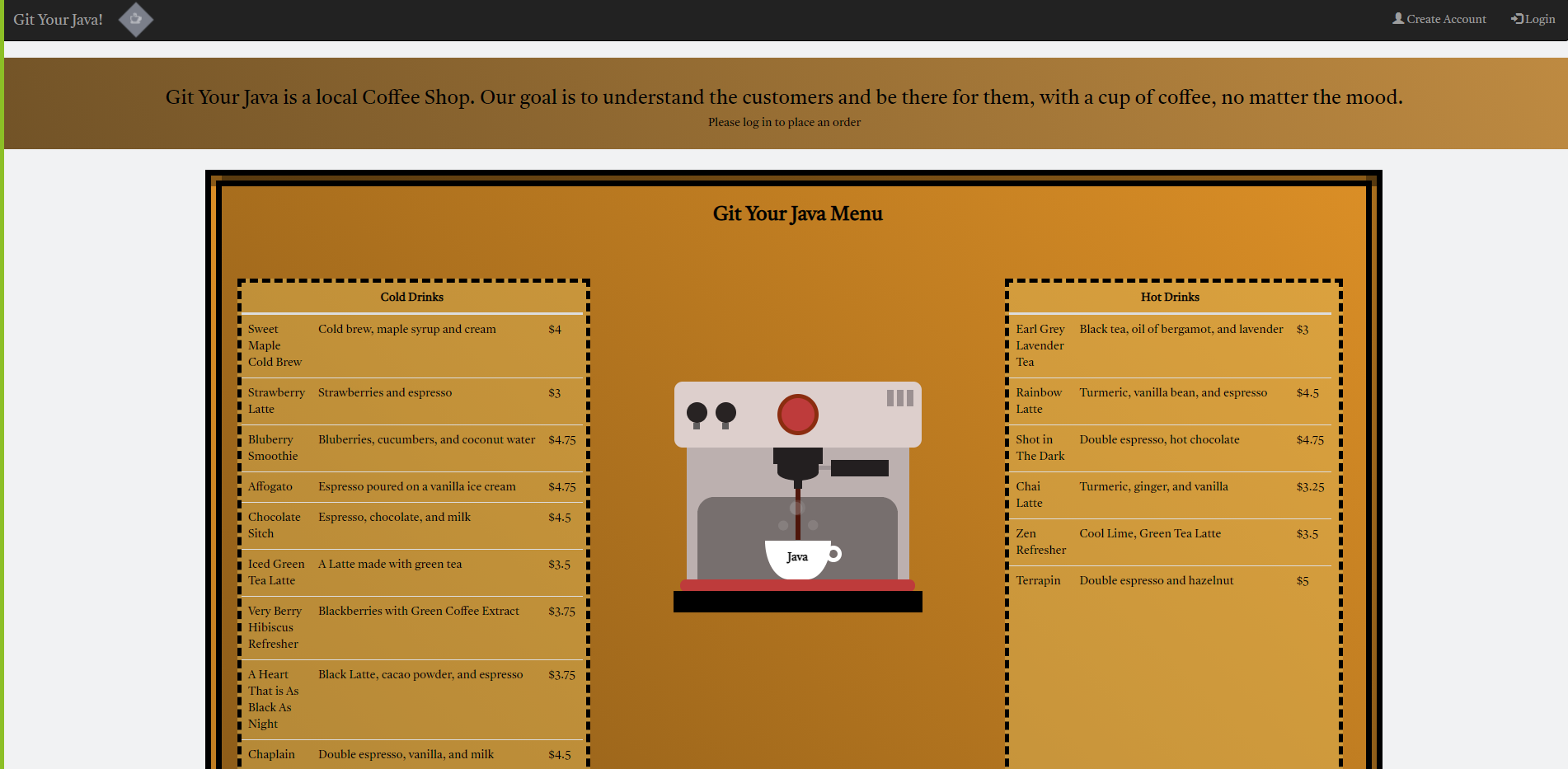 GitHub - Maria-Santi/Project2: Project 2 Group 5 - Coffee Shop