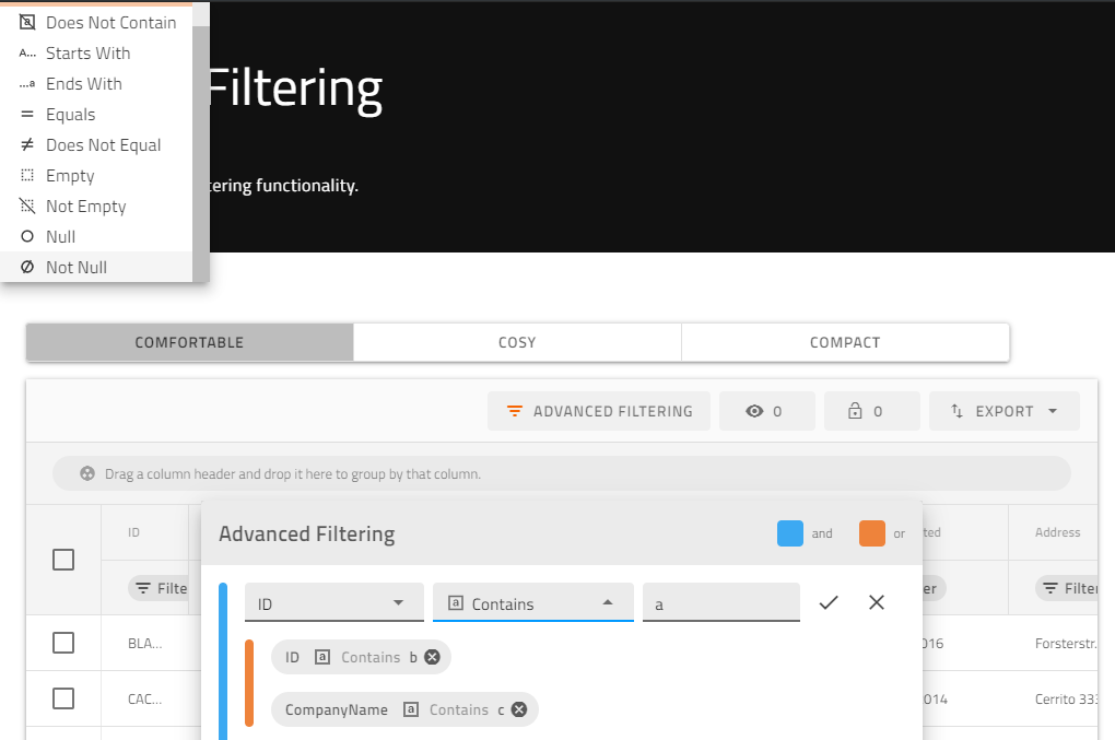 Condition dropdown in Advanced Filtering Dialog has incorrect position ...