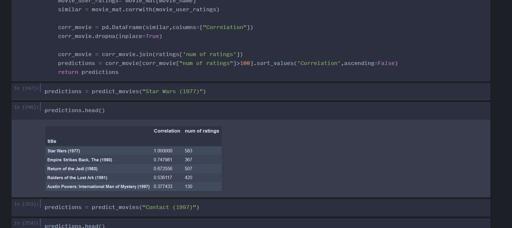 GitHub - vaibhavchawla37/Movie-Recommendation · GitHub