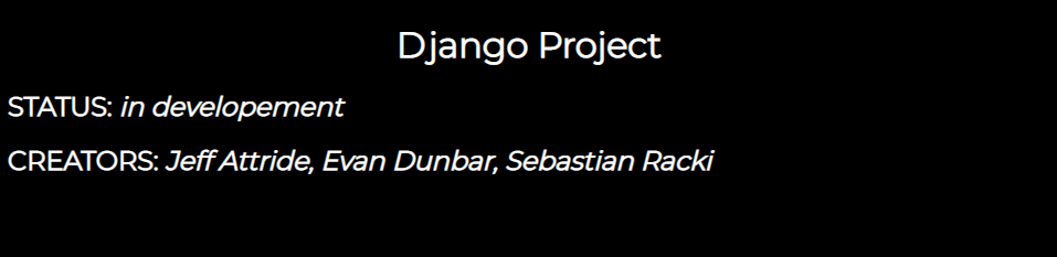 GitHub - Jeffride/Django: Group Project using Django
