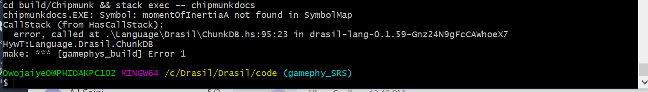 Field not in SymbolMap error · Issue #1323 · JacquesCarette/Drasil · GitHub