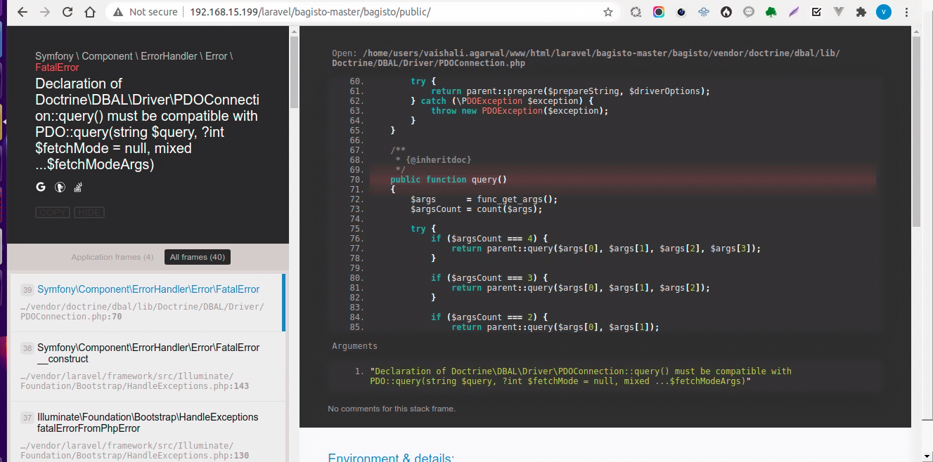 Bagisto Compatibility with PHP 8.0 · Issue #4541 · bagisto/bagisto · GitHub