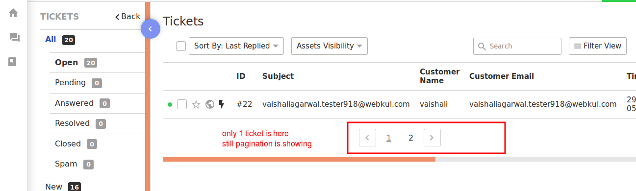 Only for single ticket pagination shows at agent panel · Issue #99 ...