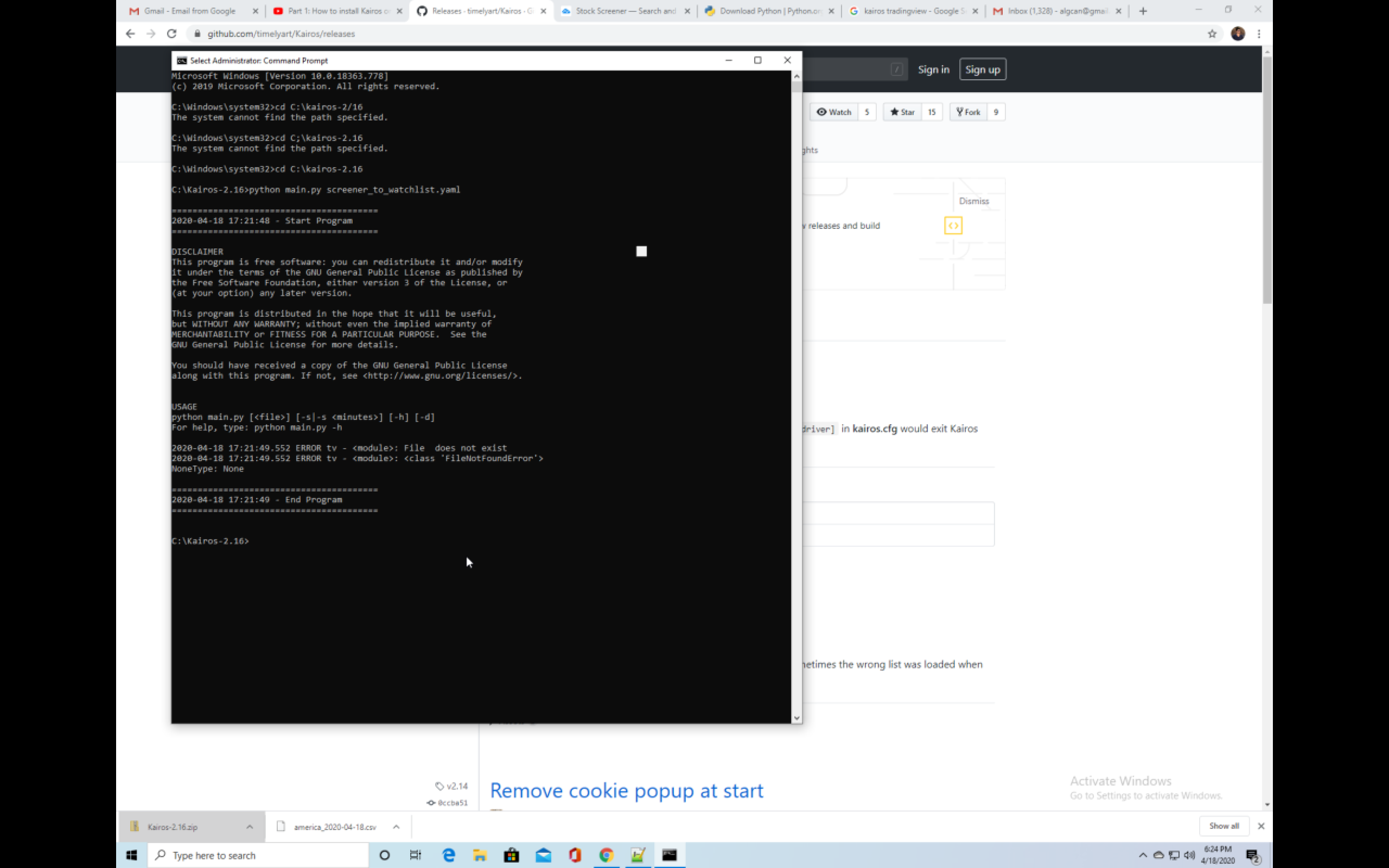 tv - : File does not exist error · Issue #7 · timelyart/Kairos · GitHub