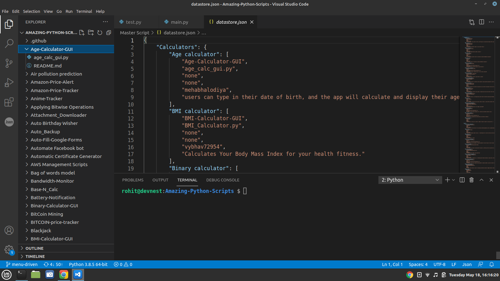 missing requirements file in age calculator