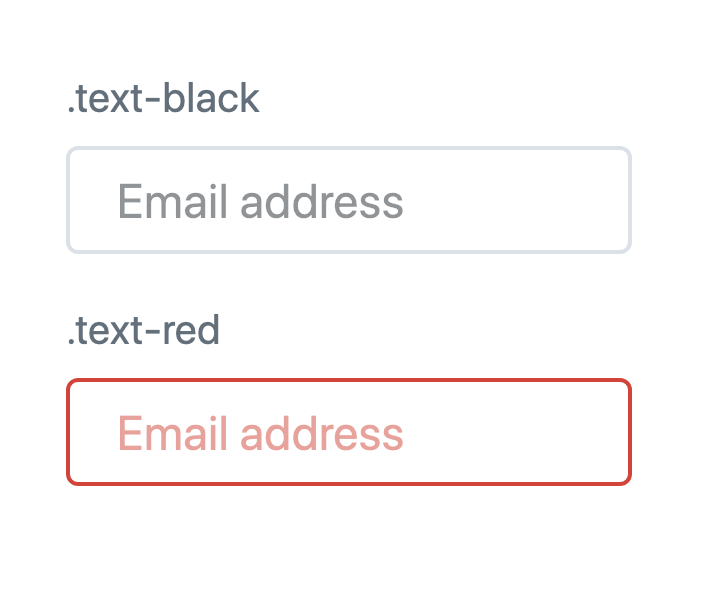 Placeholder color for input and textarea is off the default color