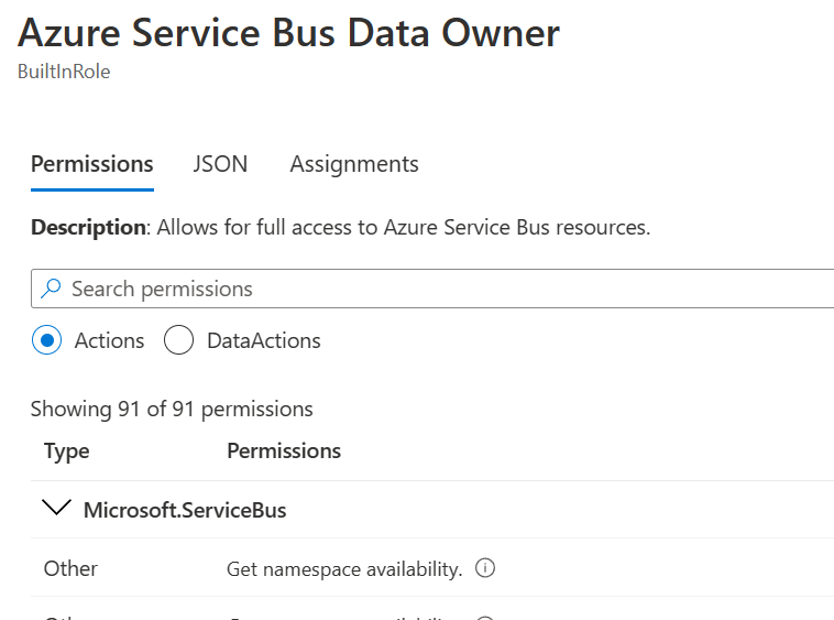[BUG] [Service Bus] Unauthorized access. 'Listen' claim(s) are required