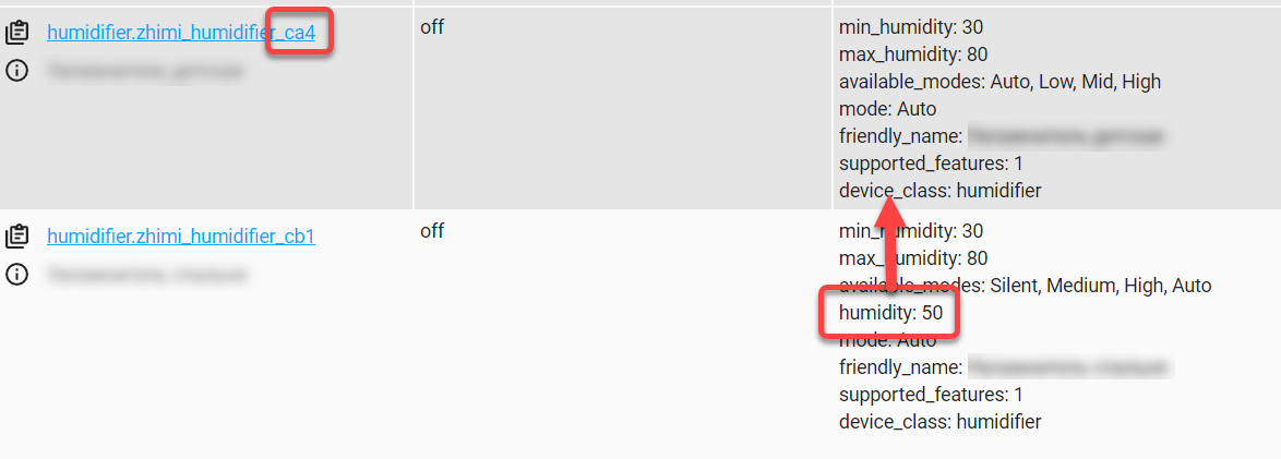 Xiaomi Miio Humidifier CA4 missing humidity attribute · Issue #54270 ...