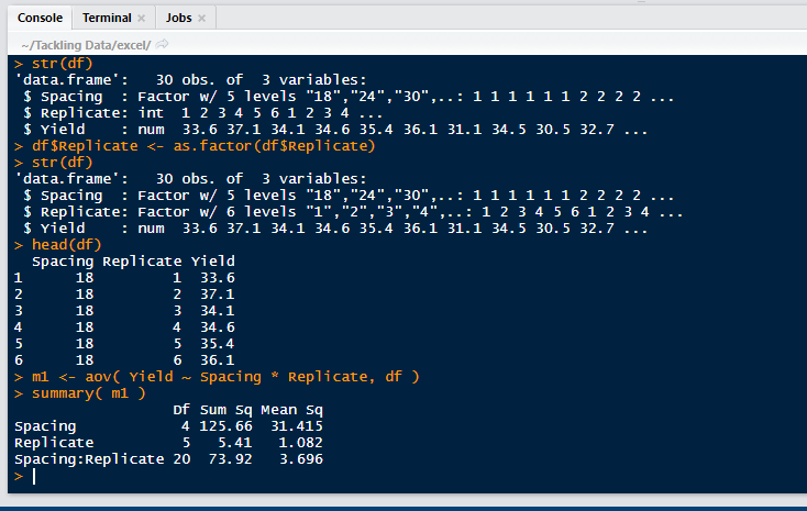"residual df = 0" in two-way ANOVA with one obs per cell · Issue #599 ...