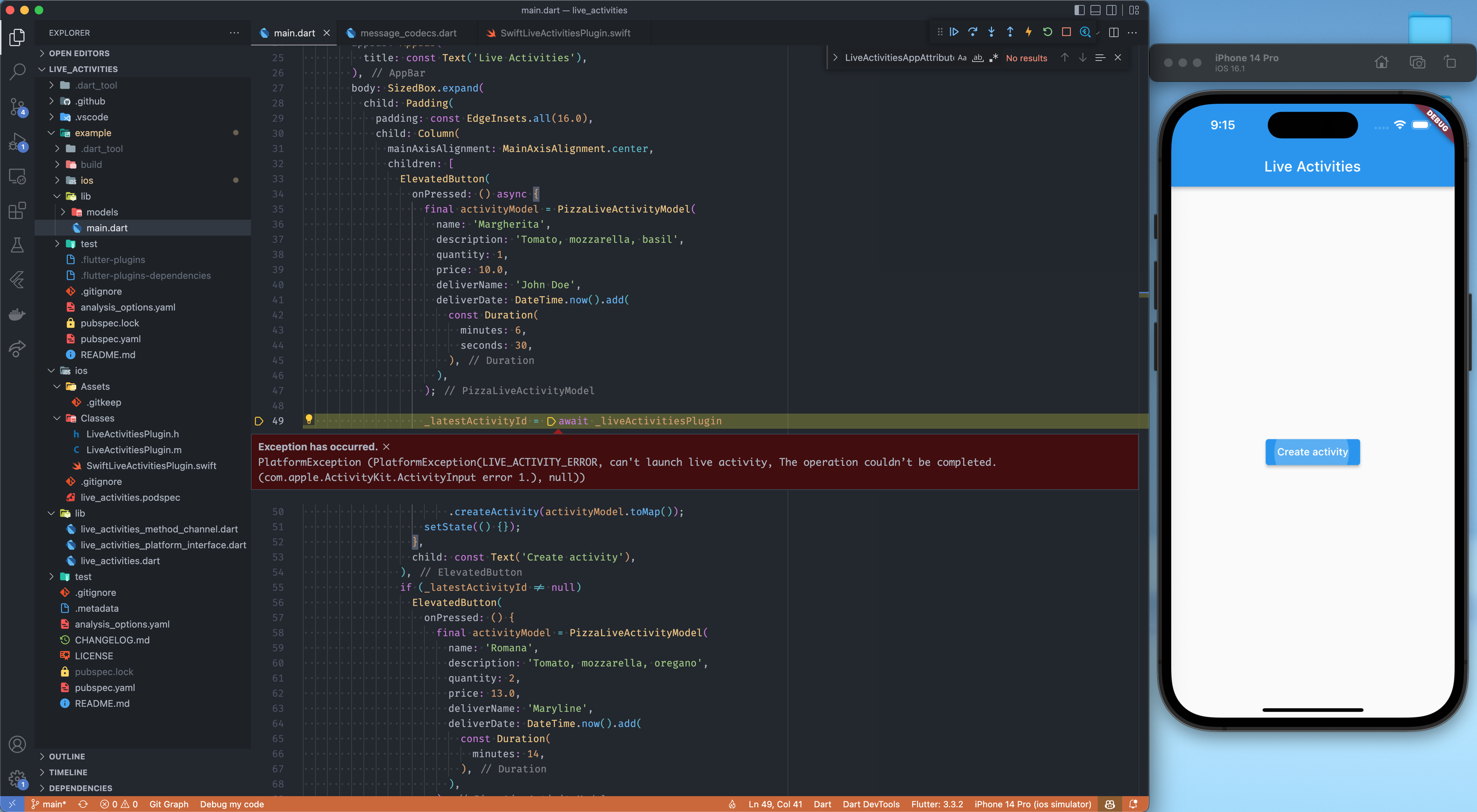 Error running the example · Issue #1 · istornz/flutter_live_activities ...