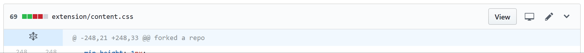 PR files toggle button