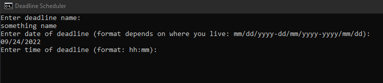 GitHub - MikroMacaroni/deadline-scheduler: A program where you can set ...